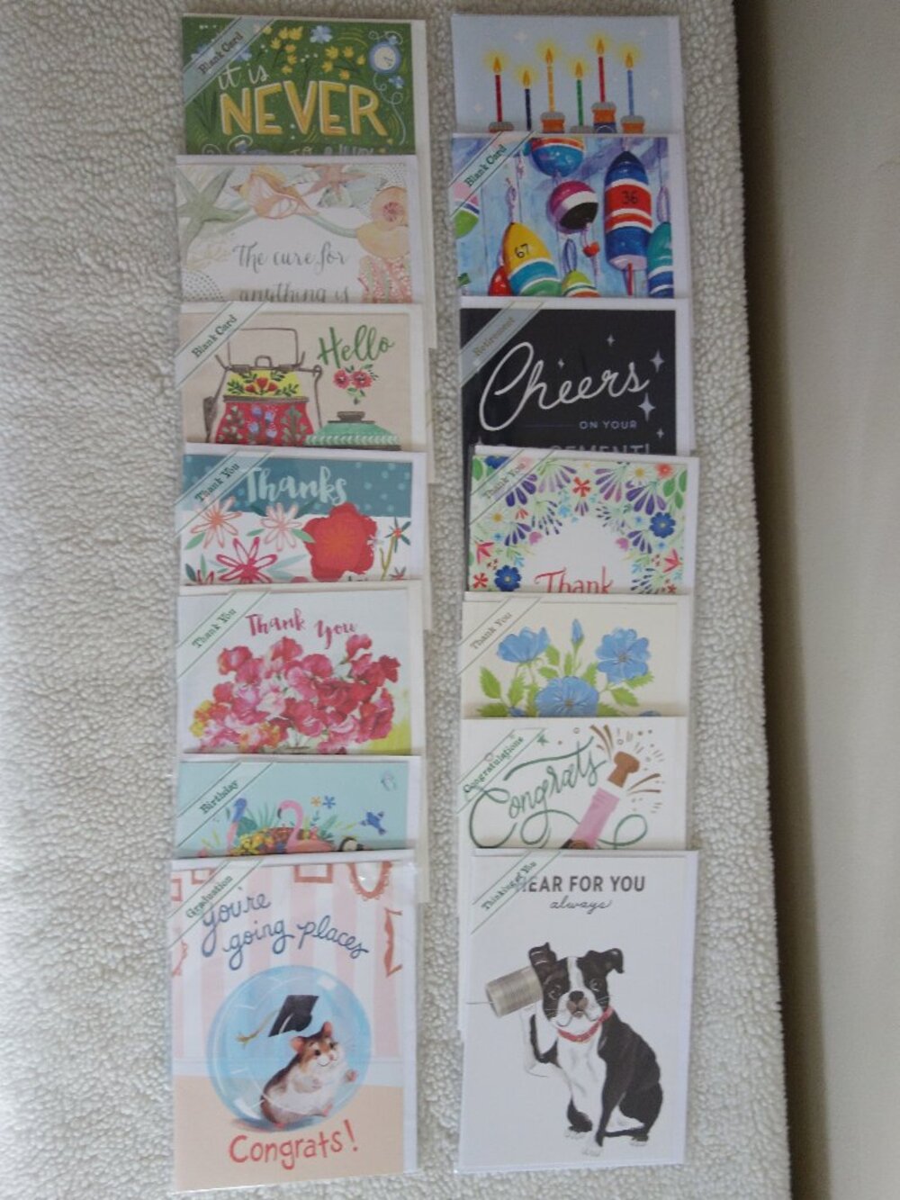 NIP New Lot of 14 Trader Joe’s Greeting Cards w/ Envelopes – Various